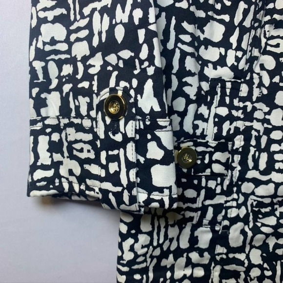 𝅺CHARTER Club Black and white patterned blazer S - Picture 6 of 10
